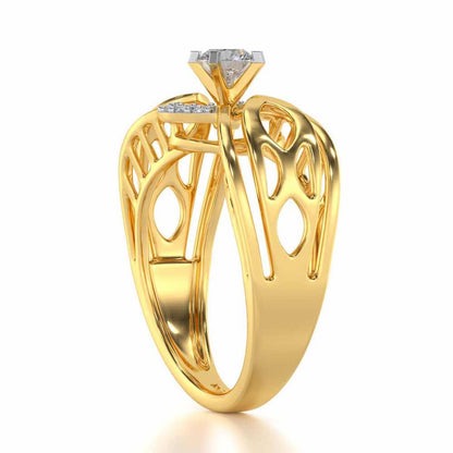Maela Solitaire Ring - Yellow Gold - Image 3