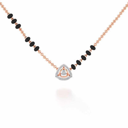 Magan Silver Mangalsutra - Rose Gold - Image 1