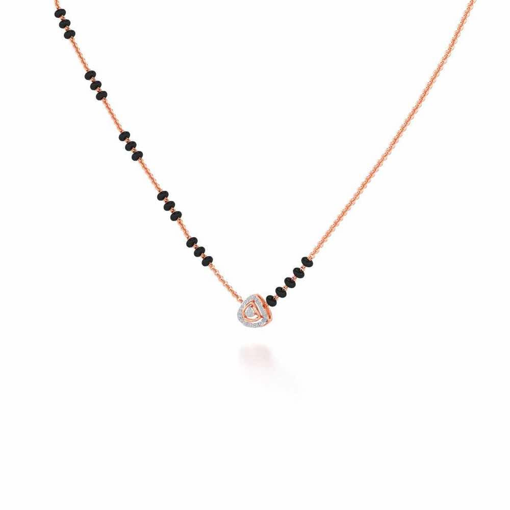 Magan Silver Mangalsutra - Rose Gold - Image 2