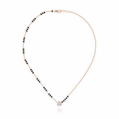 Magan Silver Mangalsutra - Rose Gold - Image 3