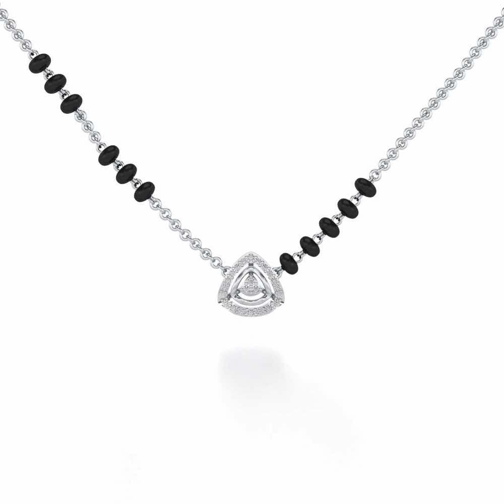 Magan Silver Mangalsutra - White Gold - Image 1