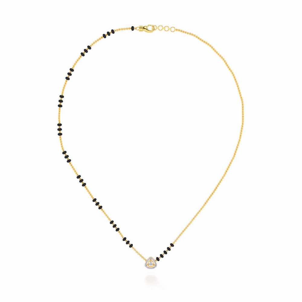 Magan Silver Mangalsutra - Yellow Gold - Image 3