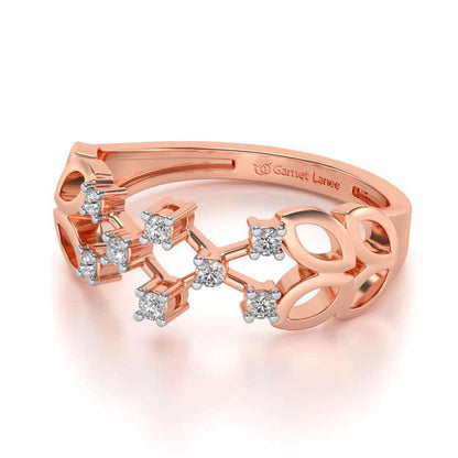 Magic Constellation Silver Ring - Rose Gold - Image 2