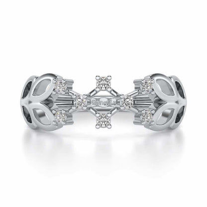 Magic Constellation Silver Ring - White Gold - Image 4