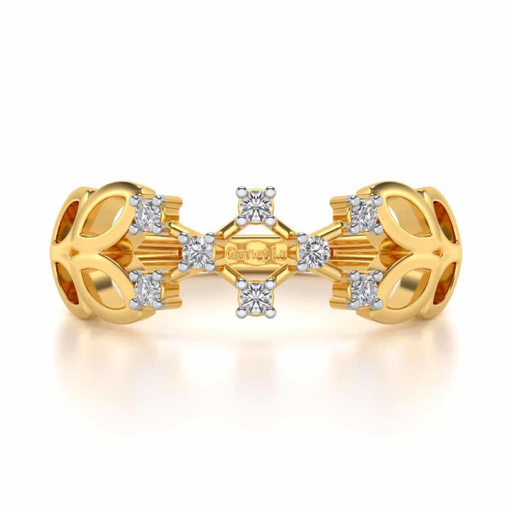 Magic Constellation Silver Ring - Yellow Gold - Image 4