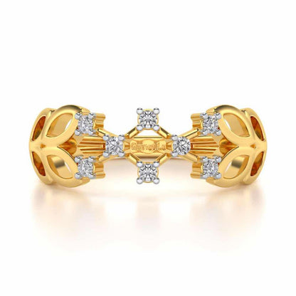 Magic Constellation Silver Ring - Yellow Gold - Image 4