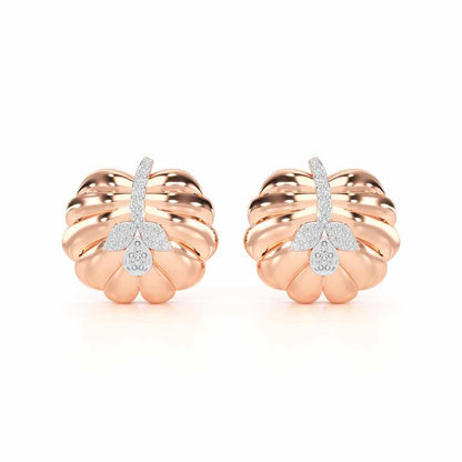 Magic Grow Silver Earrings - Rose Gold - Image 1