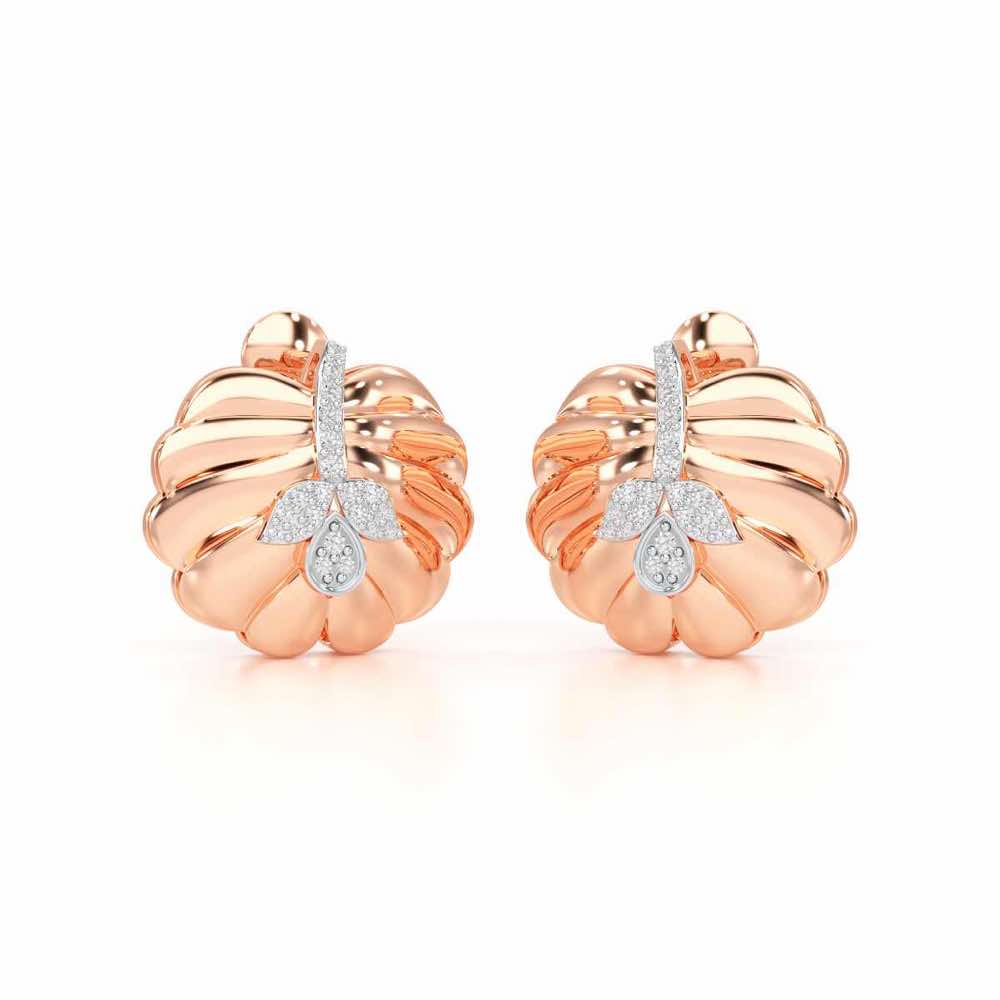Magic Grow Silver Earrings - Rose Gold - Image 2