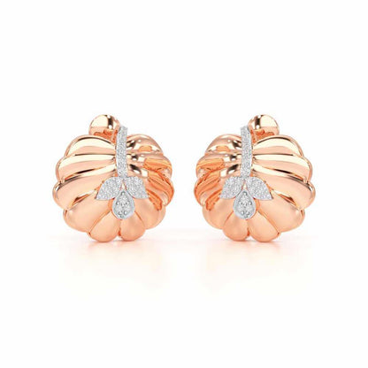 Magic Grow Silver Earrings - Rose Gold - Image 2