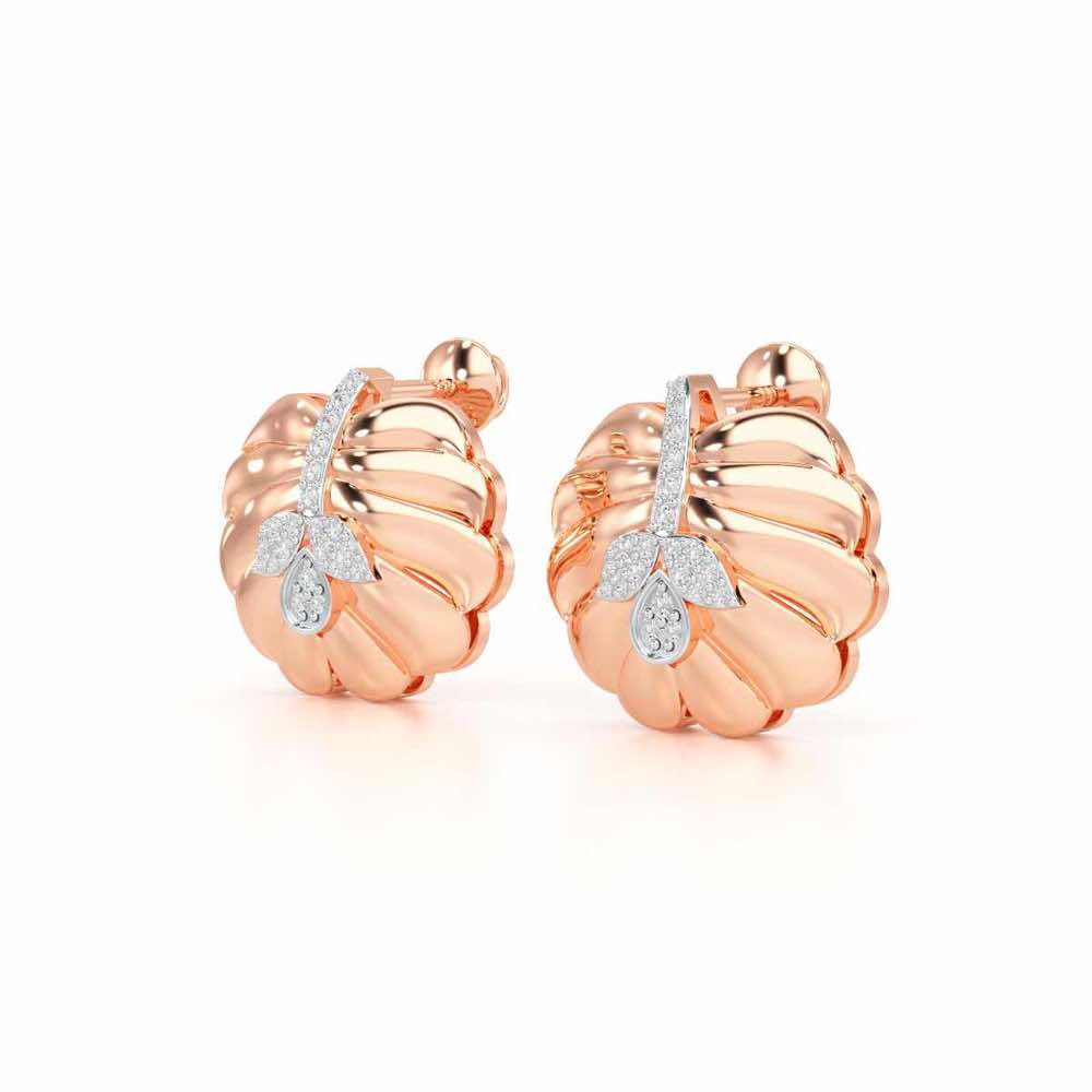 Magic Grow Silver Earrings - Rose Gold - Image 3