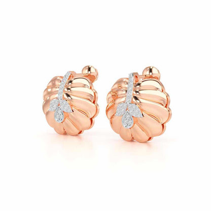 Magic Grow Silver Earrings - Rose Gold - Image 3