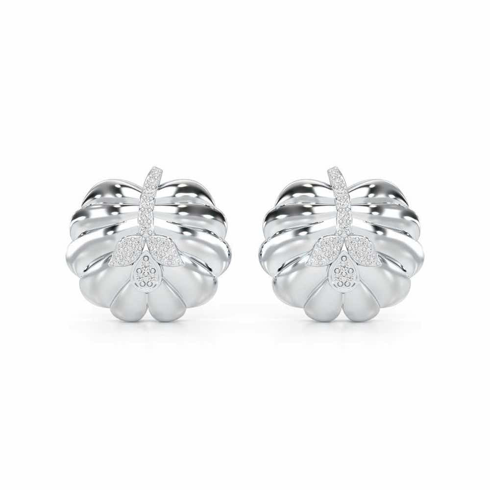 Magic Grow Silver Earrings - White Gold - Image 1