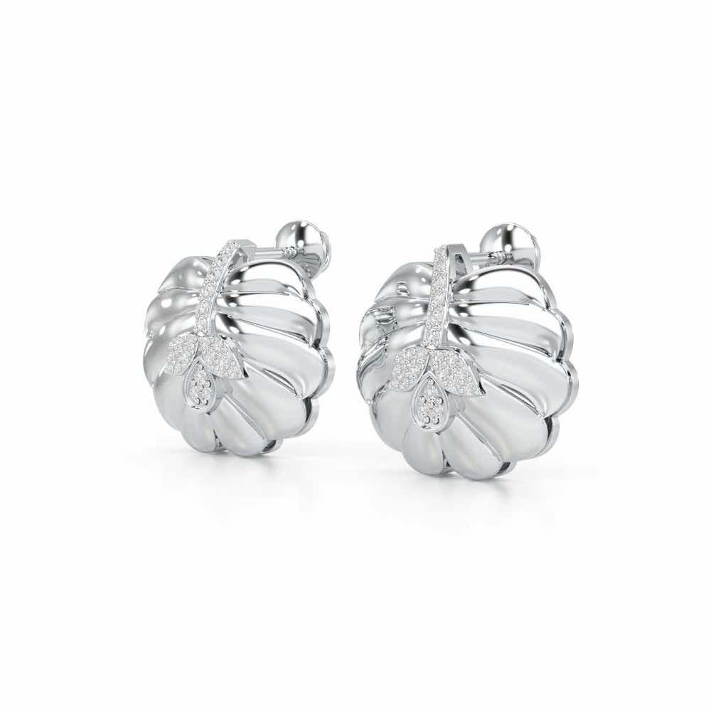 Magic Grow Silver Earrings - White Gold - Image 3