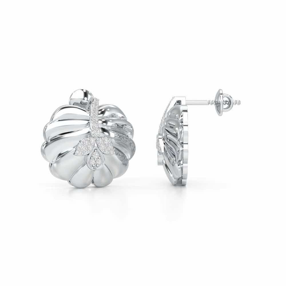 Magic Grow Silver Earrings - White Gold - Image 4