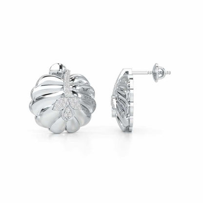 Magic Grow Silver Earrings - White Gold - Image 4