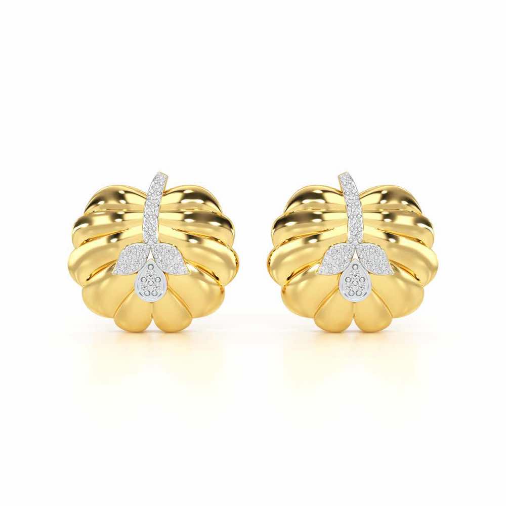 Magic Grow Silver Earrings - Yellow Gold - Image 1