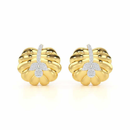 Magic Grow Silver Earrings - Yellow Gold - Image 1
