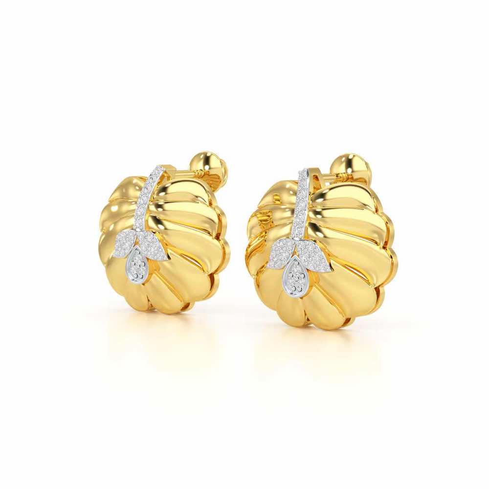 Magic Grow Silver Earrings - Yellow Gold - Image 3