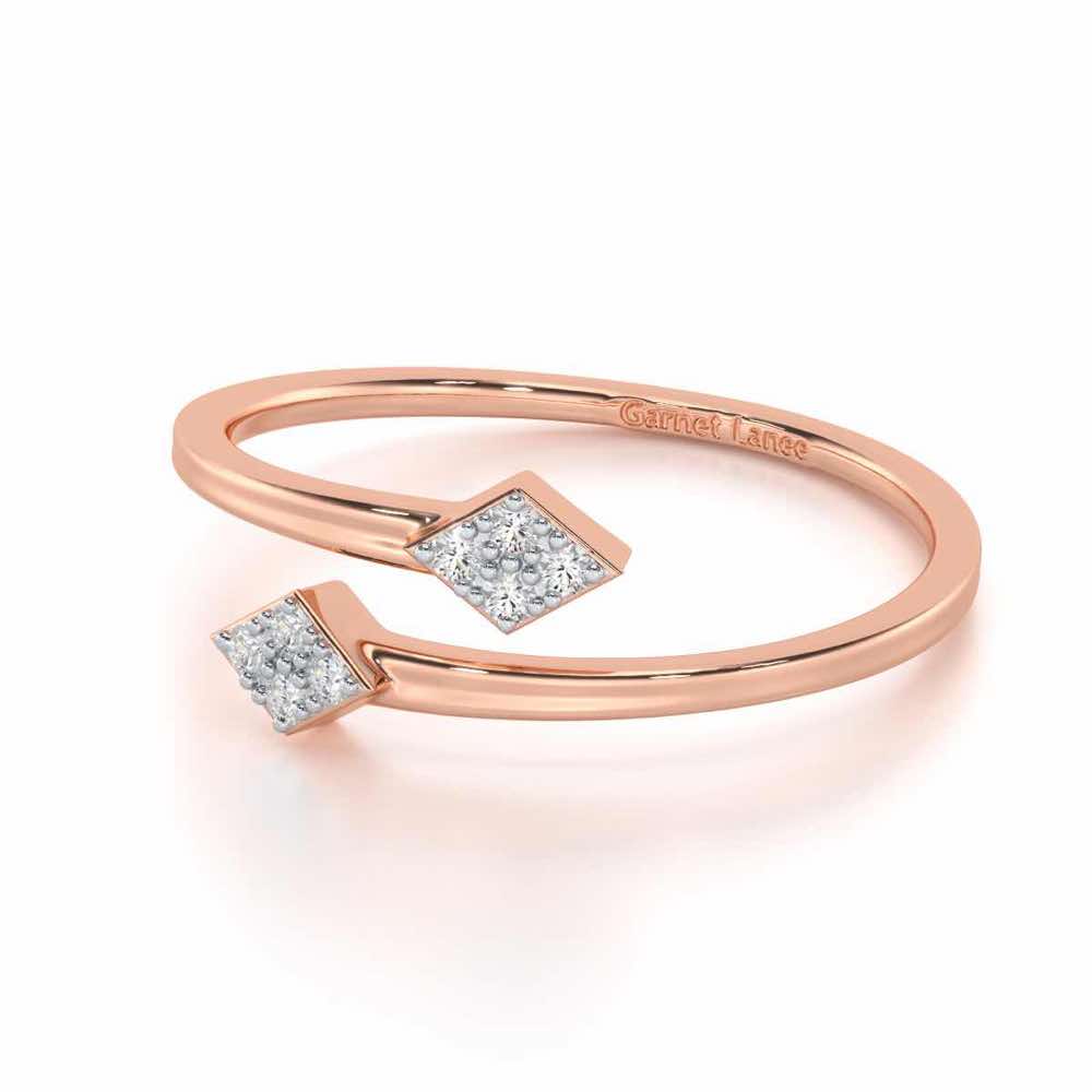 Magnificent Mirage Silver Ring - Rose Gold - Image 2
