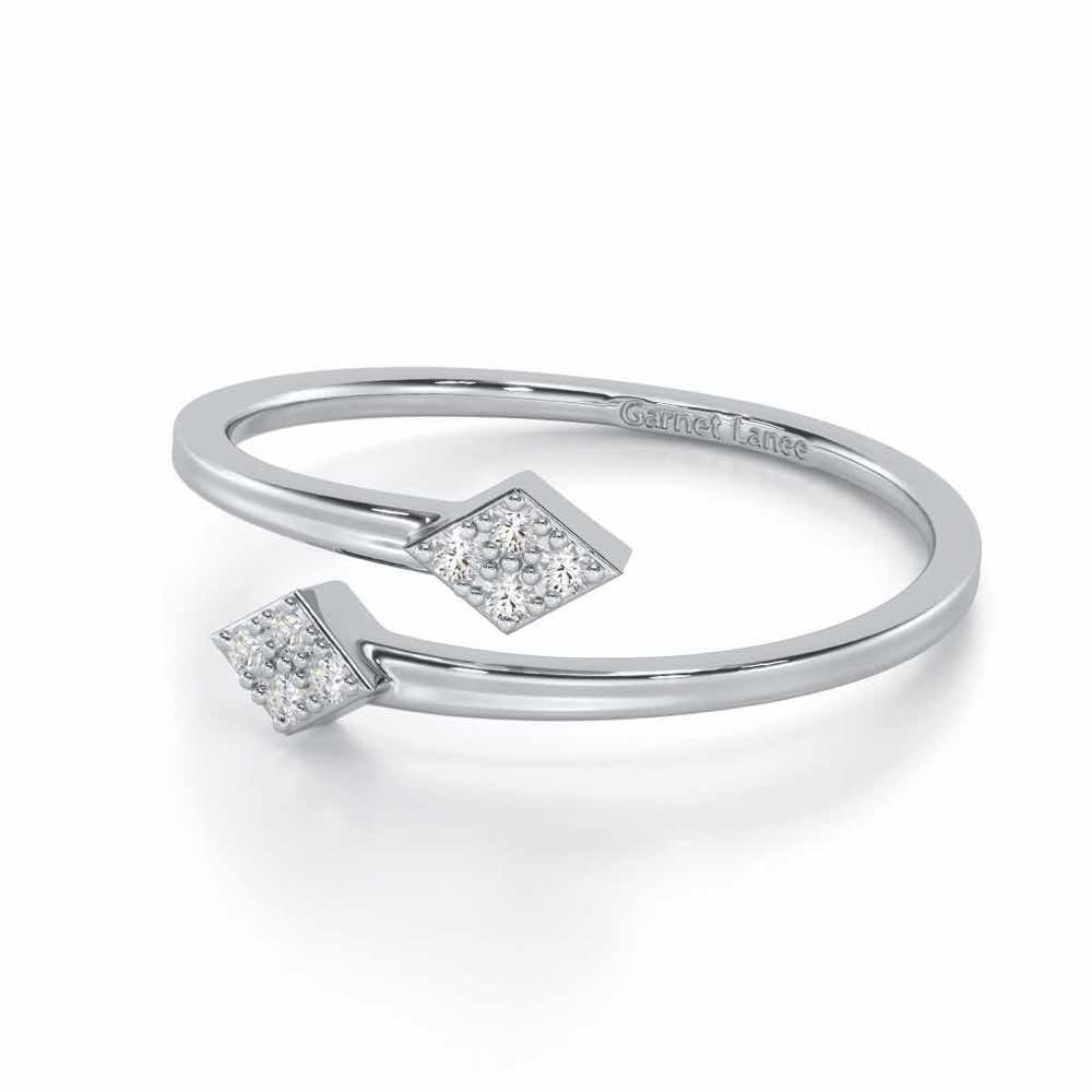 Magnificent Mirage Silver Ring - White Gold - Image 2