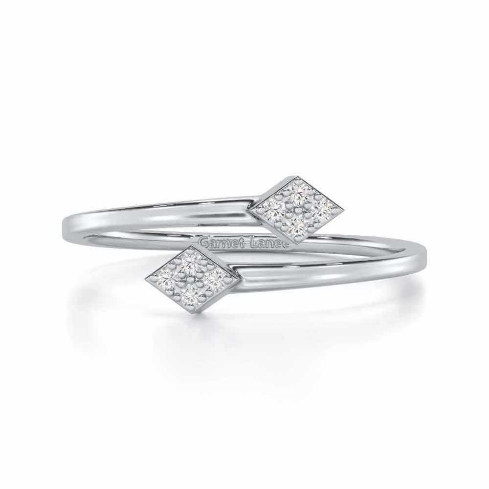 Magnificent Mirage Silver Ring - White Gold - Image 4