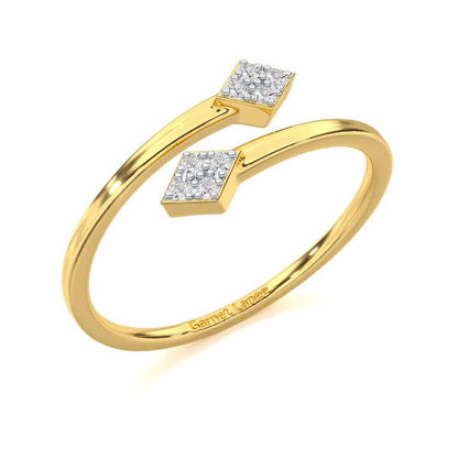 Magnificent Mirage Silver Ring - Yellow Gold - Image 1