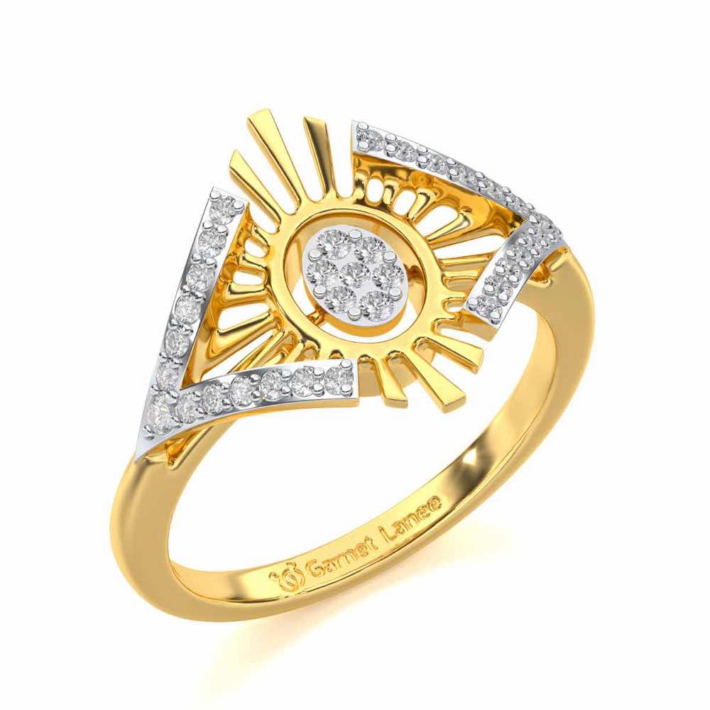 Majestic Charm Silver Ring - Yellow Gold - Image 1