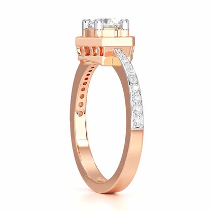 Majestic Luminescence Solitaire Ring - Rose Gold - Image 3