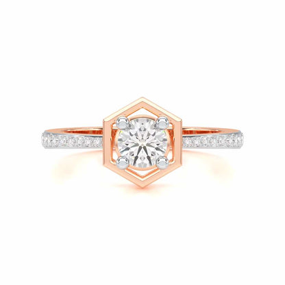 Majestic Luminescence Solitaire Ring - Rose Gold - Image 4
