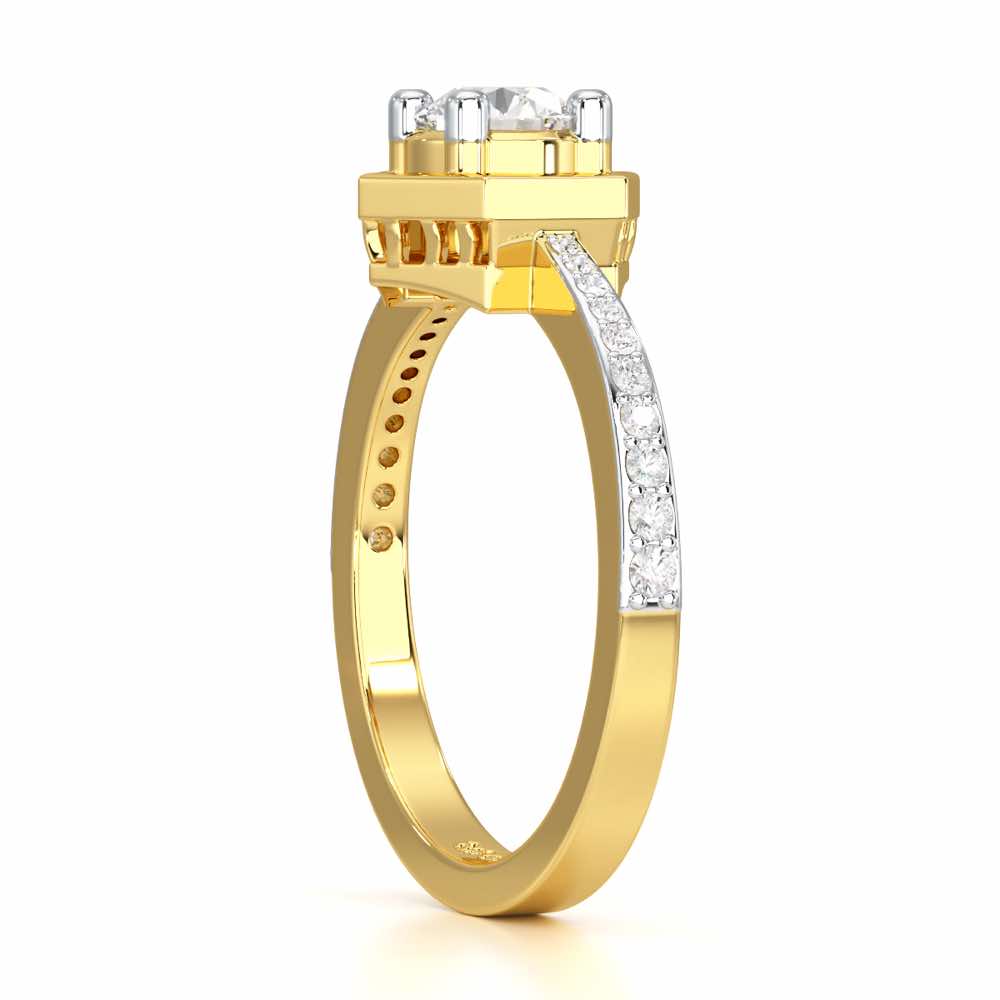 Majestic Luminescence Solitaire Ring - Yellow Gold - Image 3