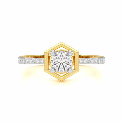Majestic Luminescence Solitaire Ring - Yellow Gold - Image 4