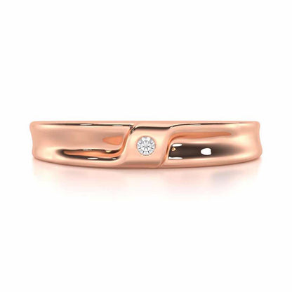 Majestic Solace Men Solitaire Ring - Rose Gold - Image 4