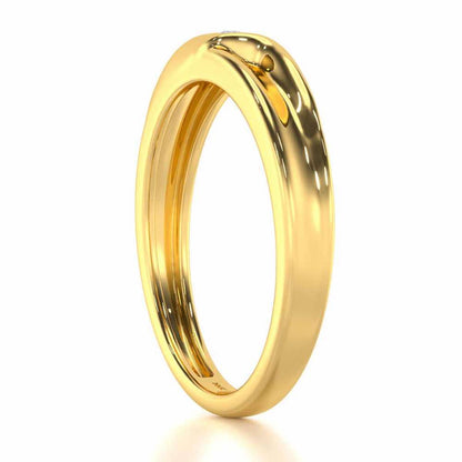 Majestic Solace Men Solitaire Ring - Yellow Gold - Image 3