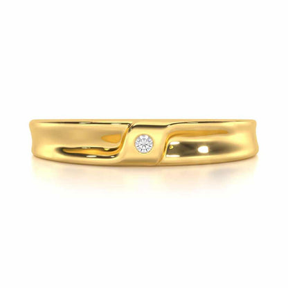 Majestic Solace Men Solitaire Ring - Yellow Gold - Image 4