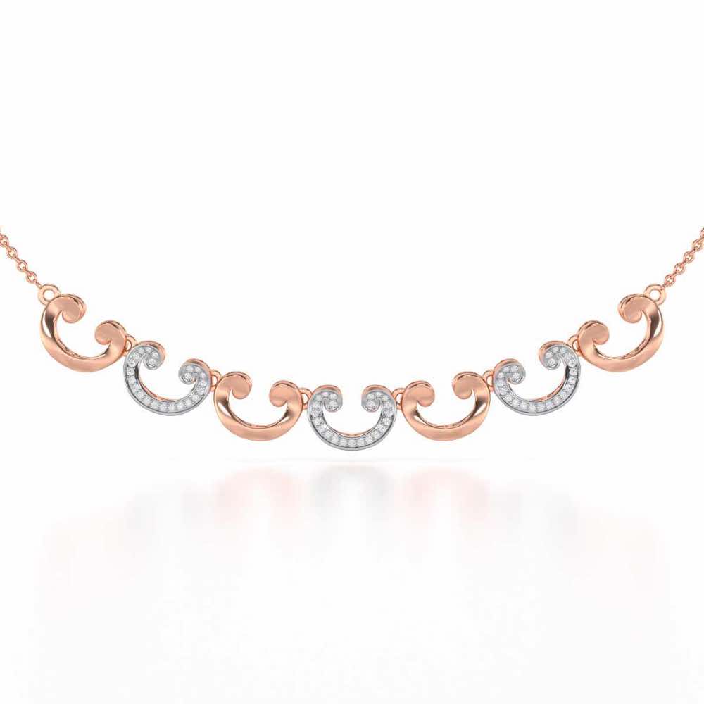 Majestic Swirl Silver Necklace