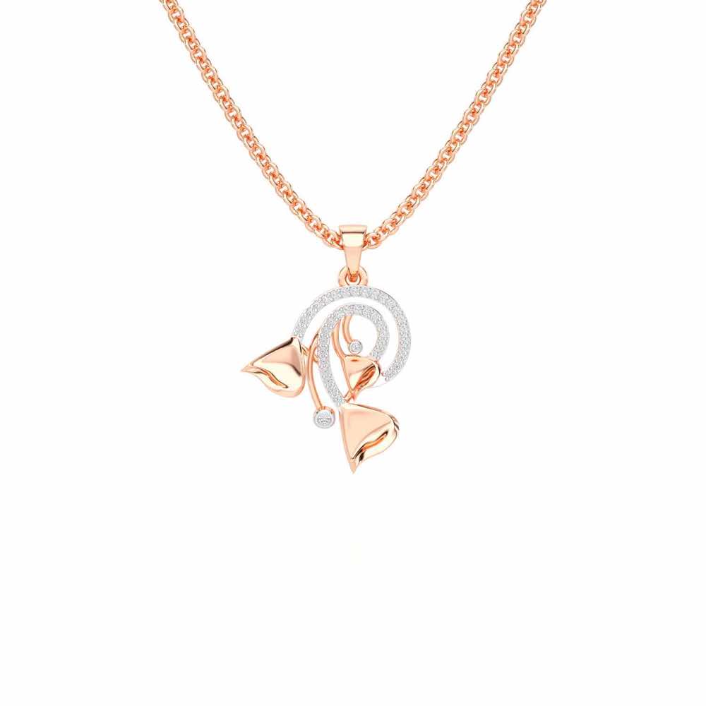 Majestic Trinket Silver Pendant - Rose Gold - Image 1