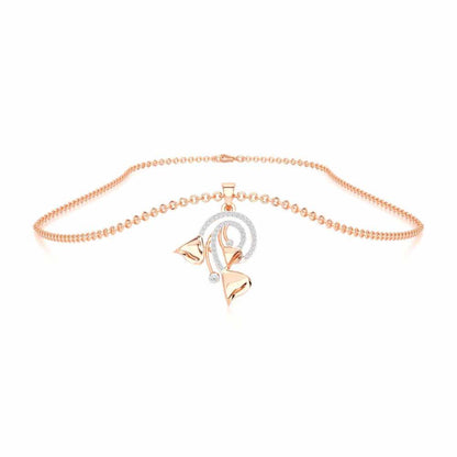 Majestic Trinket Silver Pendant - Rose Gold - Image 3