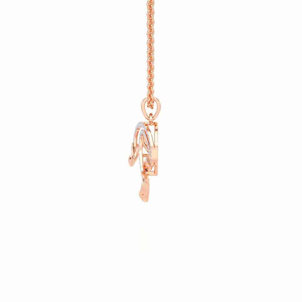 Majestic Trinket Silver Pendant - Rose Gold - Image 4