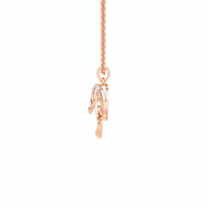 Majestic Trinket Silver Pendant - Rose Gold - Image 4