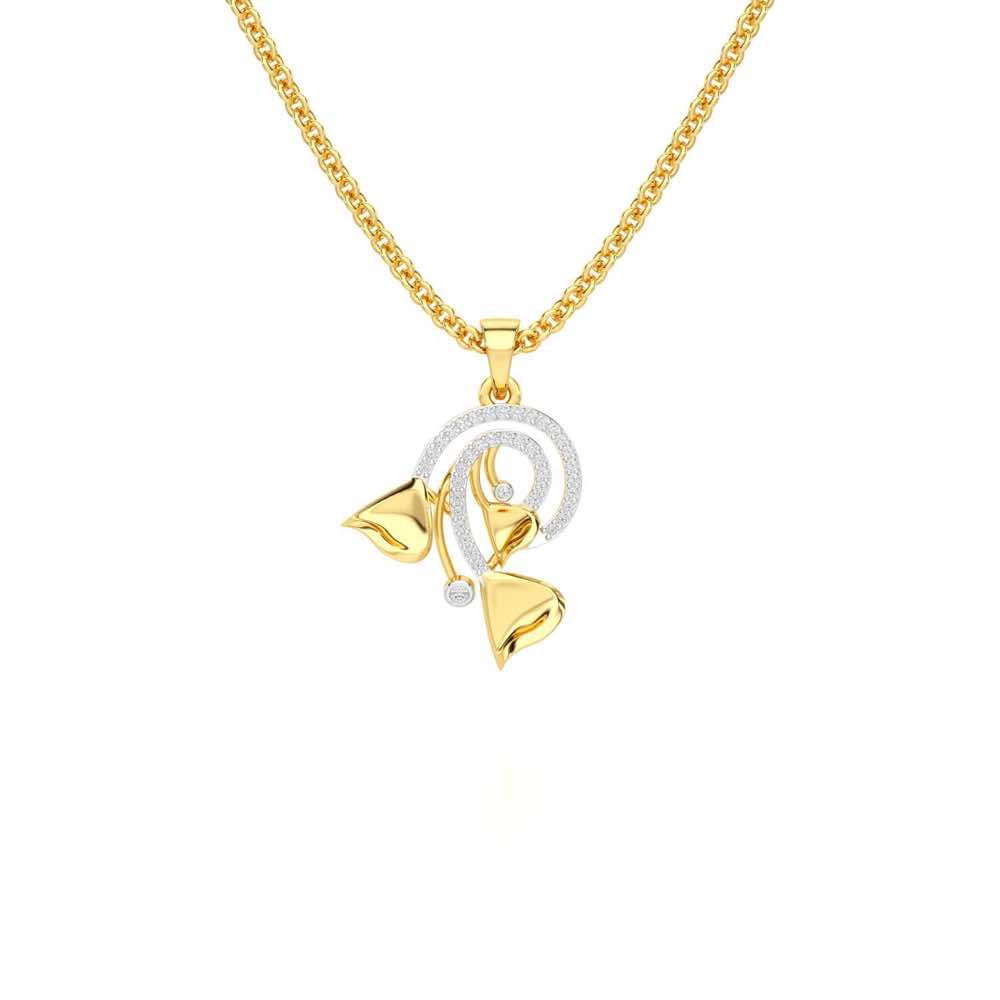 Majestic Trinket Silver Pendant - Yellow Gold - Image 1