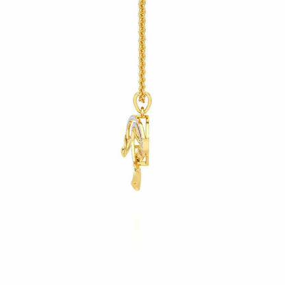 Majestic Trinket Silver Pendant - Yellow Gold - Image 4