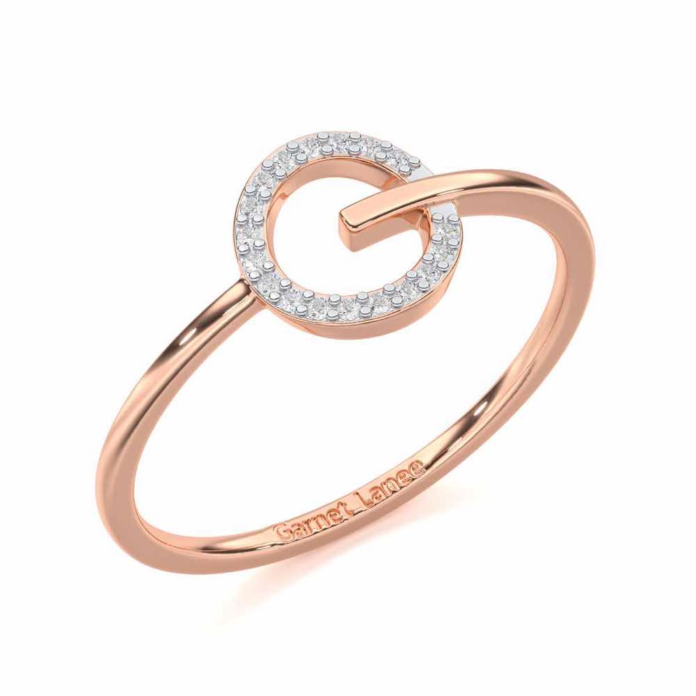 Majesticy Sparkle Silver Ring - Rose Gold - Image 1