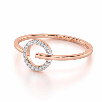 Majesticy Sparkle Silver Ring - Rose Gold - Image 2