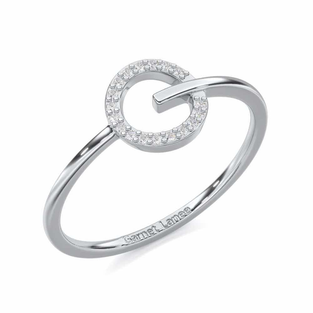 Majesticy Sparkle Silver Ring - White Gold - Image 1