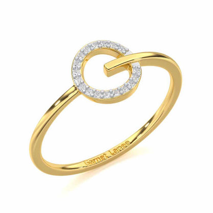 Majesticy Sparkle Silver Ring - Yellow Gold - Image 1