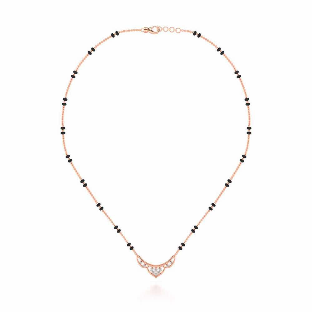 Manas Silver Mangalsutra - Rose Gold - Image 3