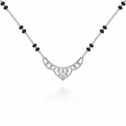 Manas Silver Mangalsutra - White Gold - Image 1