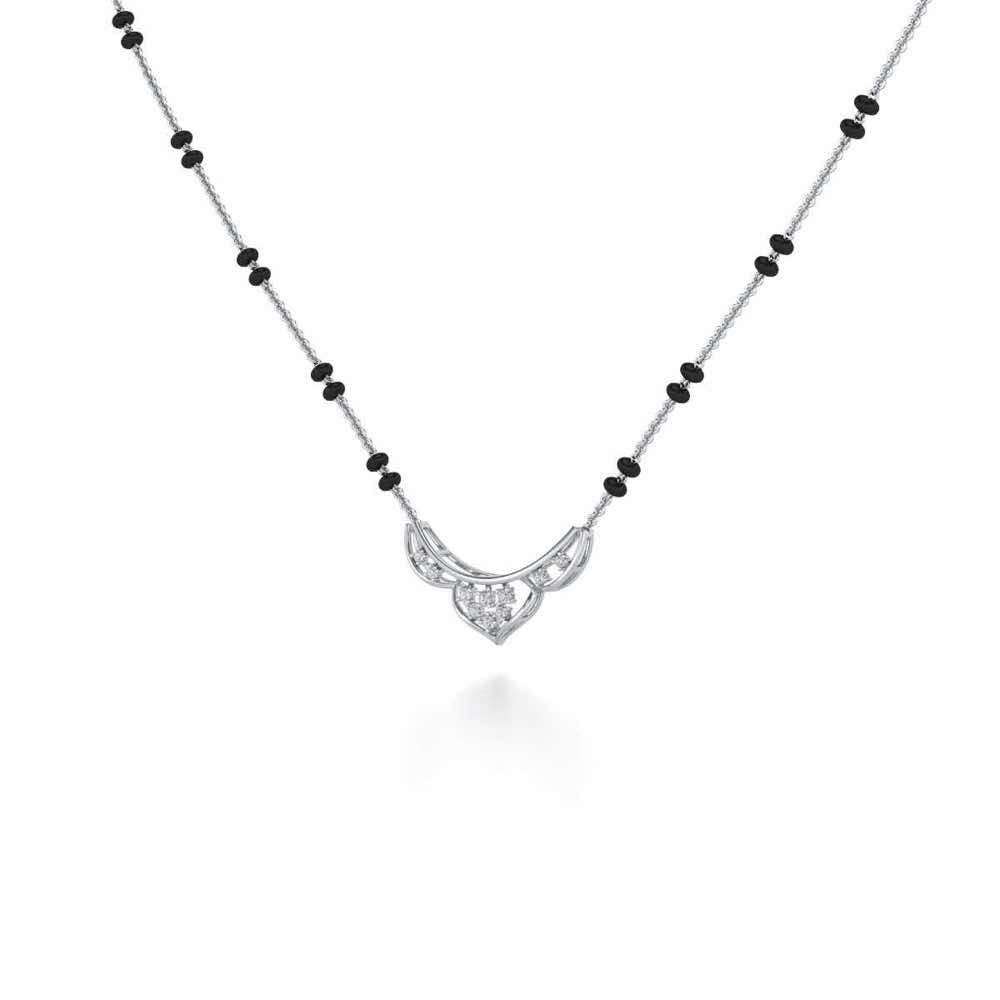 Manas Silver Mangalsutra - White Gold - Image 2