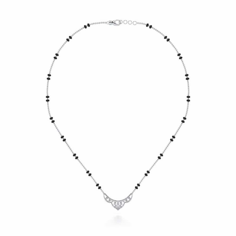 Manas Silver Mangalsutra - White Gold - Image 3