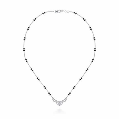 Manas Silver Mangalsutra - White Gold - Image 3